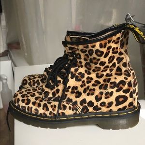 leopard fur doc martens